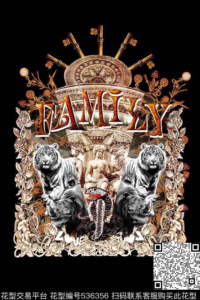 潮流动物定位数码印花华亿平台下载（图片编号: 536356） - 瓦栏（Walan）