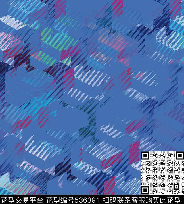 几何块面菱形数码印花华亿平台下载（图片编号: 536391） - 瓦栏（Walan）