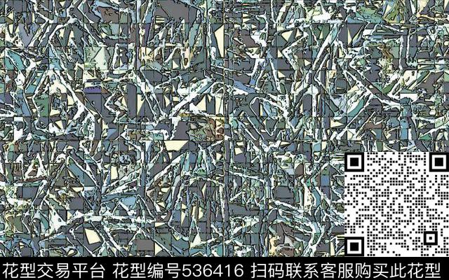 几何线条块面传统印花华亿平台下载（图片编号: 536416） - 瓦栏（Walan）