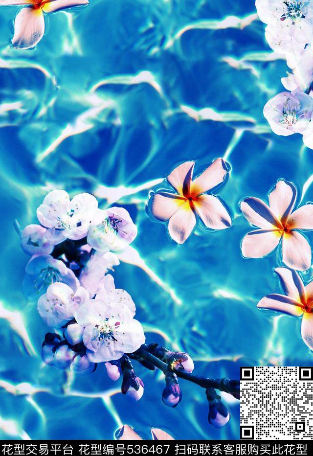 时尚小清新花朵肌理服装设计数码印花华亿平台下载（图片编号: 536467） - 瓦栏（Walan）