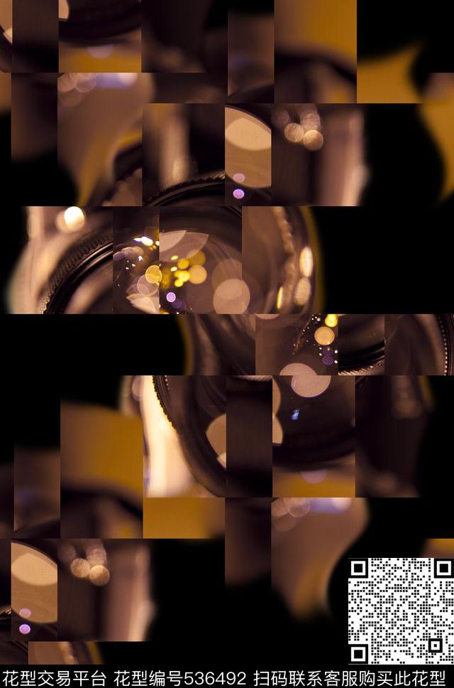 潮流复古光影数码印花华亿平台下载（图片编号: 536492） - 瓦栏（Walan）