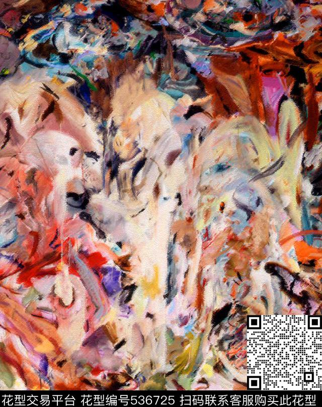 手绘油画手绘油画布面机理绘画大牌大理石纹理数码印花华亿平台下载（图片编号: 536725） - 瓦栏（Walan）