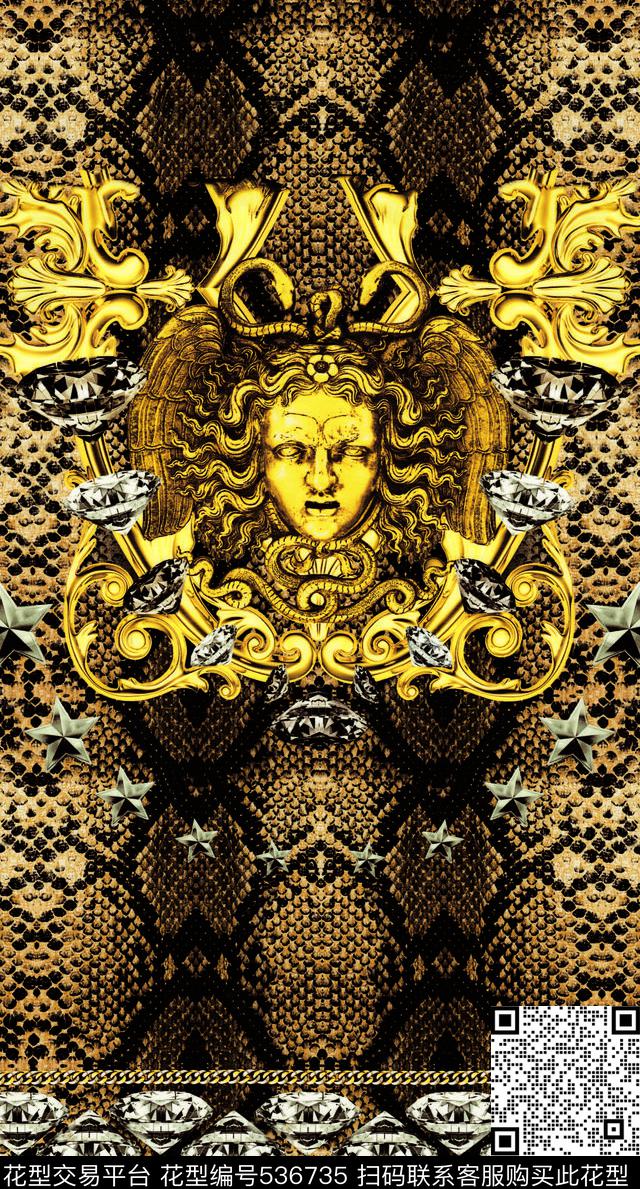 服装豹纹黄色数码印花华亿平台下载（图片编号: 536735） - 瓦栏（Walan）