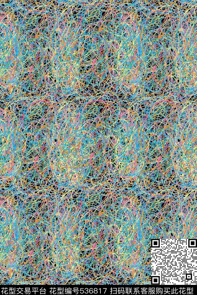 彩色电脑绘画手绘数码印花华亿平台下载（图片编号: 536817） - 瓦栏（Walan）