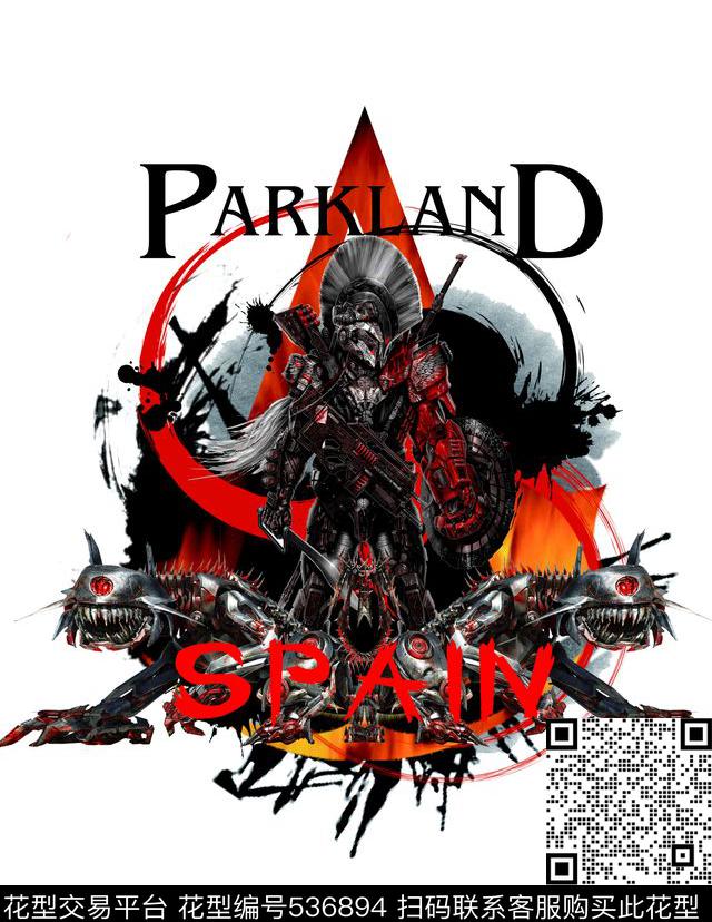 机械动物机械战士水墨笔刷数码印花华亿平台下载（图片编号: 536894） - 瓦栏（Walan）