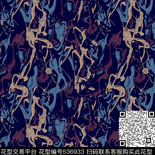 几何潮流时尚大牌抽象几何线条传统印花华亿平台下载（图片编号: 536933） - 瓦栏（Walan）