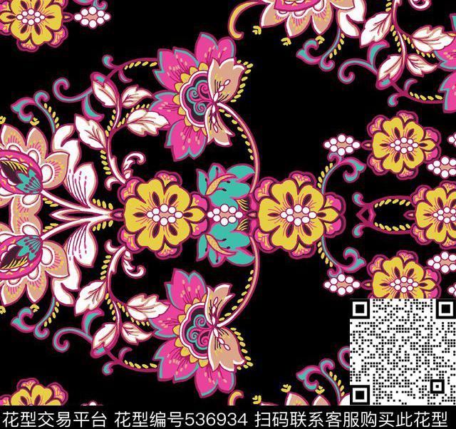 几何时尚现代传统印花华亿平台下载（图片编号: 536934） - 瓦栏（Walan）