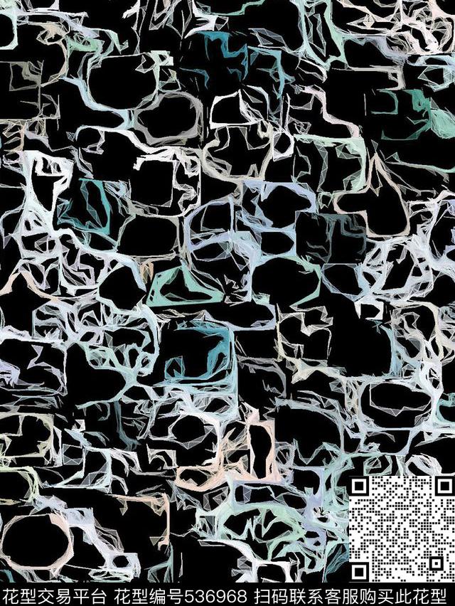 几何线条块面传统印花华亿平台下载（图片编号: 536968） - 瓦栏（Walan）