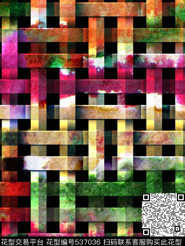 水彩立体编织数码印花华亿平台下载（图片编号: 537036） - 瓦栏（Walan）