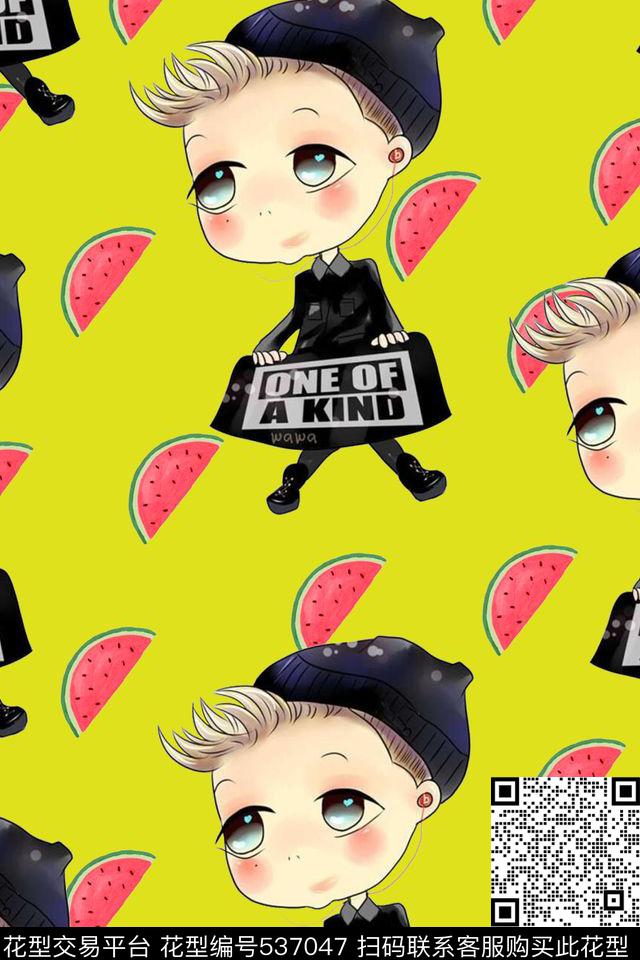 创意服装面料创意图案设计卡通传统印花华亿平台下载（图片编号: 537047） - 瓦栏（Walan）