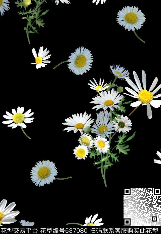 服装复古花卉数码印花华亿平台下载（图片编号: 537080） - 瓦栏（Walan）