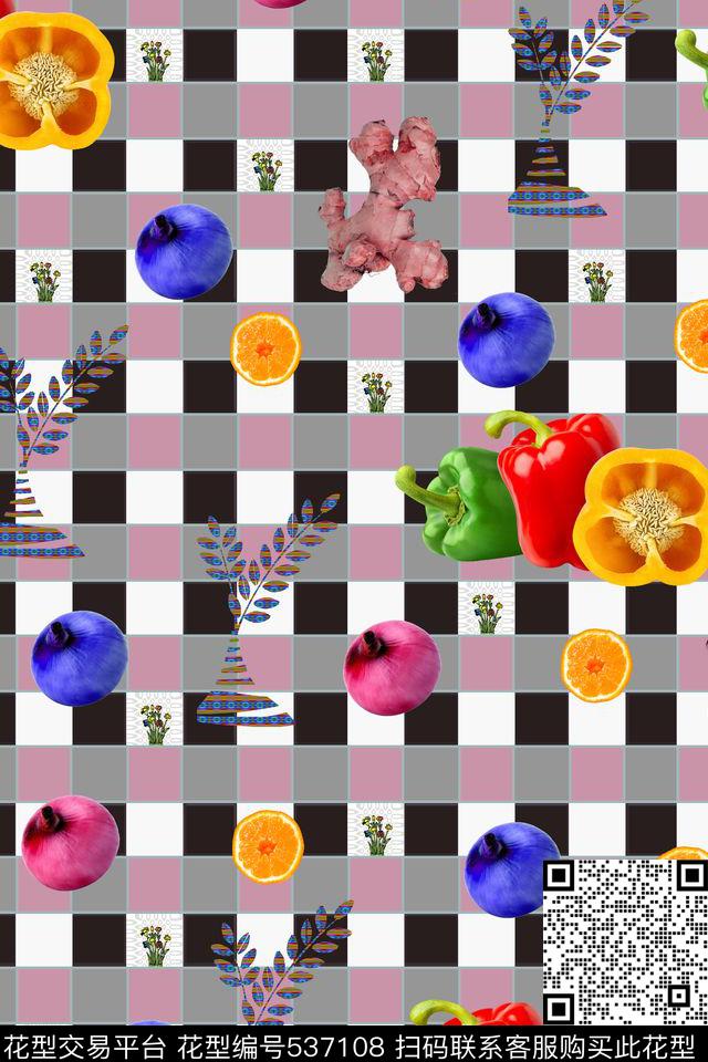 桌布水果蔬菜水果数码印花华亿平台下载（图片编号: 537108） - 瓦栏（Walan）