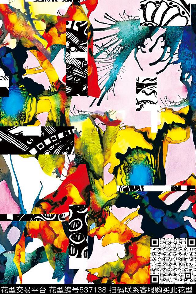 泳衣数码印花单色块数码印花华亿平台下载（图片编号: 537138） - 瓦栏（Walan）