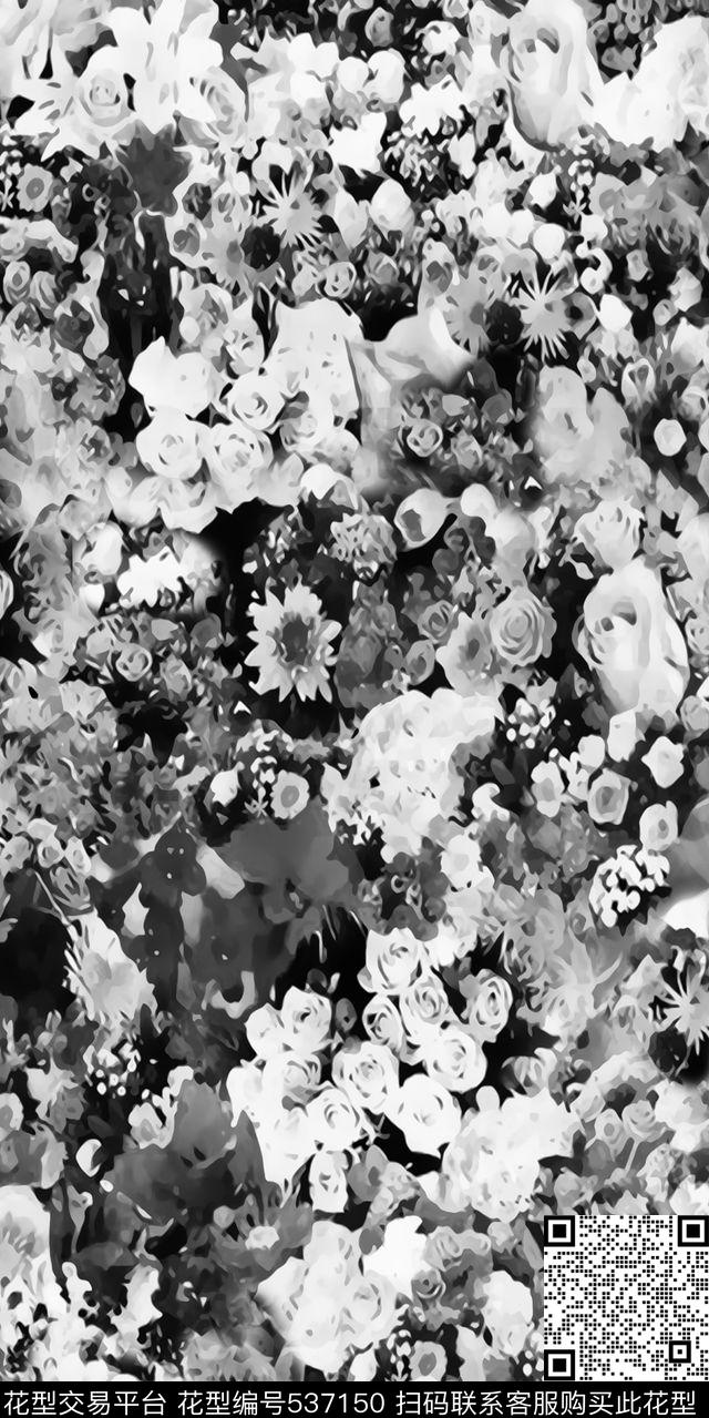 丝绸棉布真丝花卉单色小花女装男装连衣裙裙子箱包传统印花华亿平台下载（图片编号: 537150） - 瓦栏（Walan）