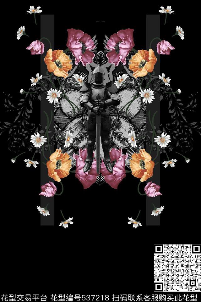 t恤华亿平台潮流复古数码印花华亿平台下载（图片编号: 537218） - 瓦栏（Walan）