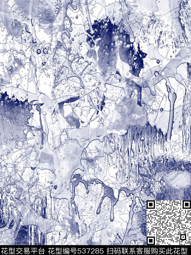 抽象服装家纺数码印花华亿平台下载（图片编号: 537285） - 瓦栏（Walan）