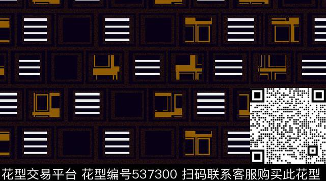 时尚几何肌理几何传统印花华亿平台下载（图片编号: 537300） - 瓦栏（Walan）