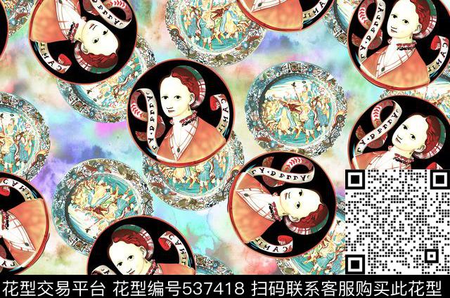 人物数码名族风头像数码印花华亿平台下载（图片编号: 537418） - 瓦栏（Walan）