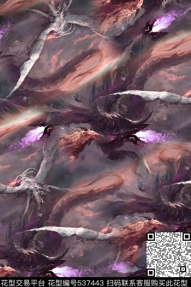 梦幻游戏电影场景神兽数码印花华亿平台下载（图片编号: 537443） - 瓦栏（Walan）