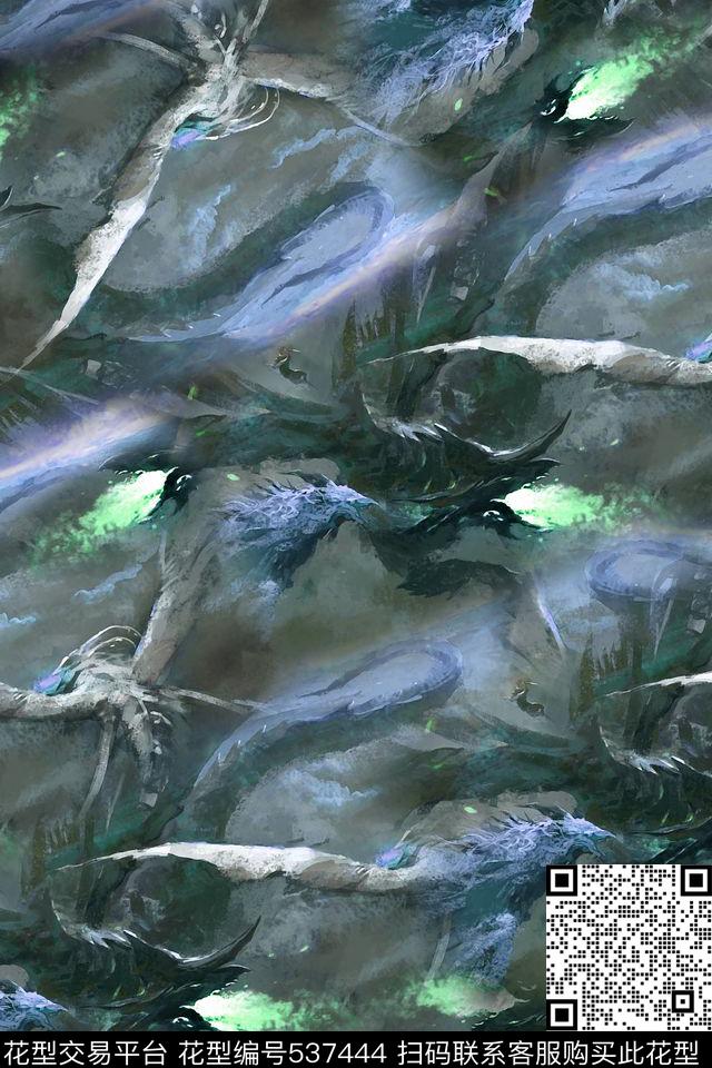 梦幻游戏电影场景神兽数码印花华亿平台下载（图片编号: 537444） - 瓦栏（Walan）