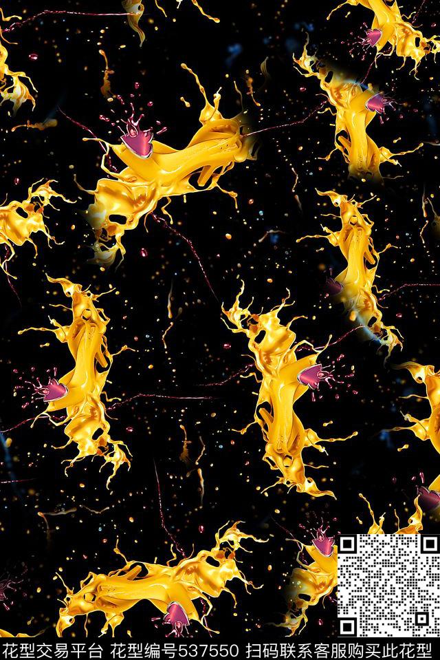 水彩颜料电脑手绘数码印花华亿平台下载（图片编号: 537550） - 瓦栏（Walan）