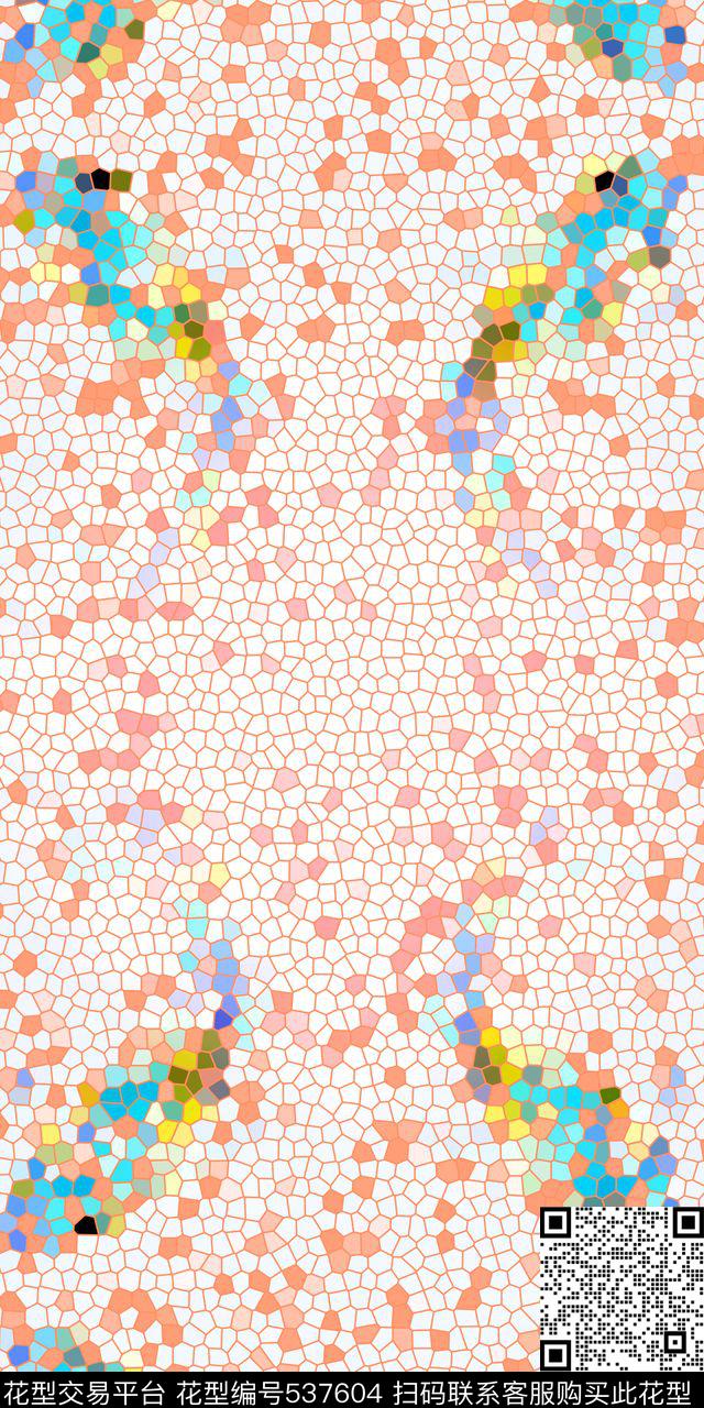 时尚抽象几何体卫衣外套羽绒服数码印花华亿平台下载（图片编号: 537604） - 瓦栏（Walan）