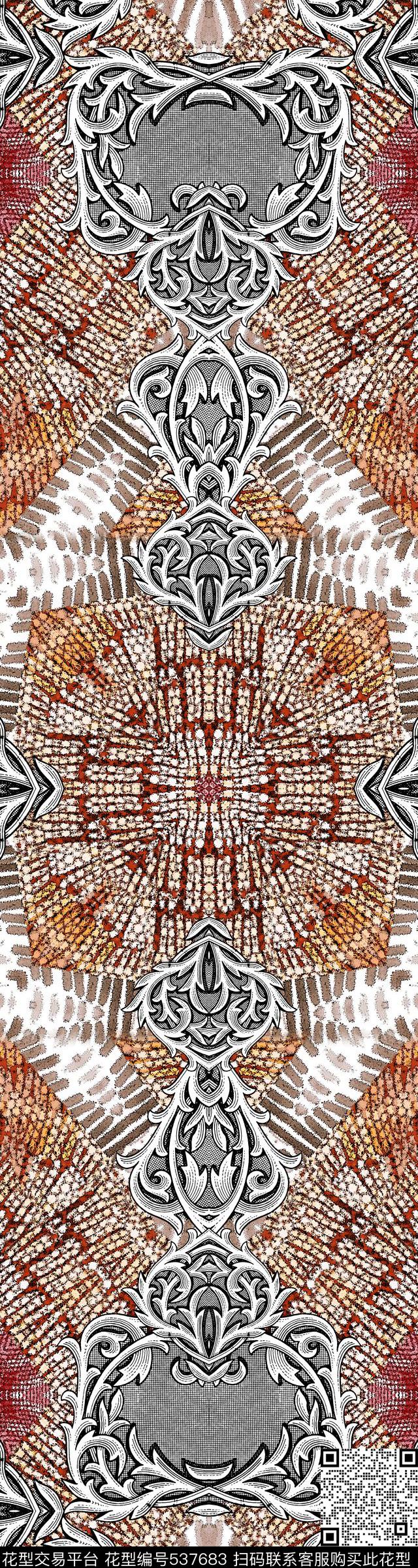 窗帘家纺民族数码印花华亿平台下载（图片编号: 537683） - 瓦栏（Walan）