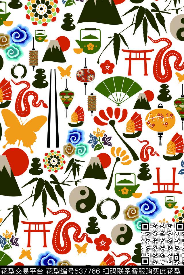 古典中国风假山各色小配件中国风假山日出八卦蝴蝶各色小配件古典中国风传统印花华亿平台下载（图片编号: 537766） - 瓦栏（Walan）