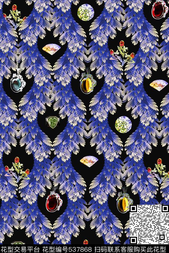 大牌宫廷抽象珠宝首饰简洁数码印花华亿平台下载（图片编号: 537868） - 瓦栏（Walan）