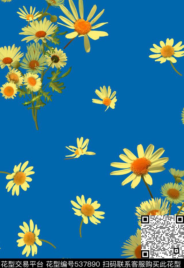 服装复古花卉数码印花华亿平台下载（图片编号: 537890） - 瓦栏（Walan）