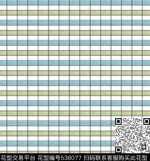 格子几何段染传统印花华亿平台下载（图片编号: 538077） - 瓦栏（Walan）