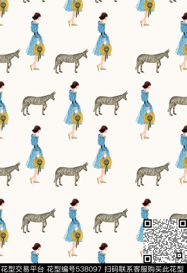 清新时尚复古小黑猫传统印花华亿平台下载（图片编号: 538097） - 瓦栏（Walan）