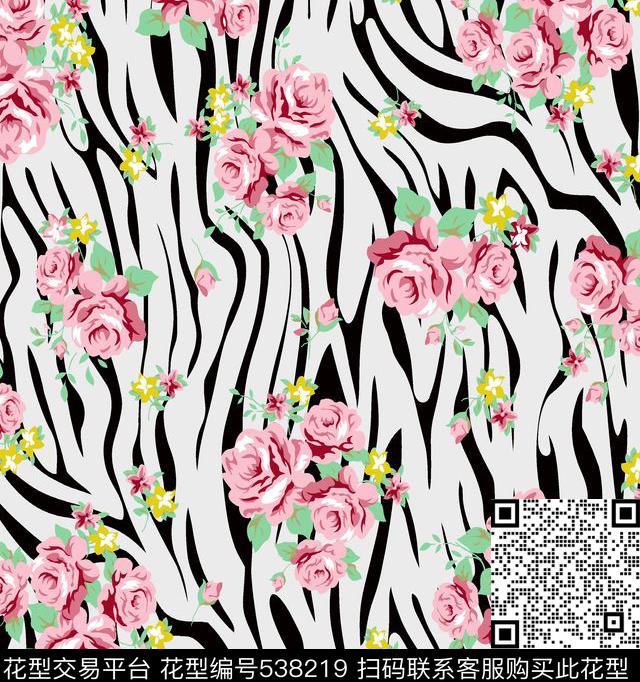 裙子花朵块面传统印花华亿平台下载（图片编号: 538219） - 瓦栏（Walan）