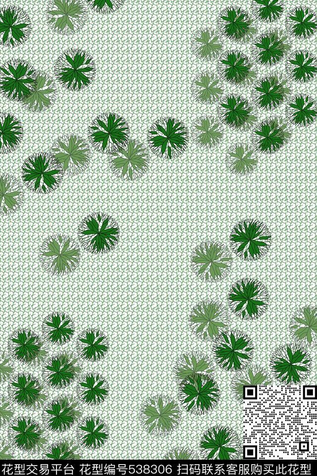 L.D~几何格子条纹L.D~手绘叶子传统印花华亿平台下载（图片编号: 538306） - 瓦栏（Walan）