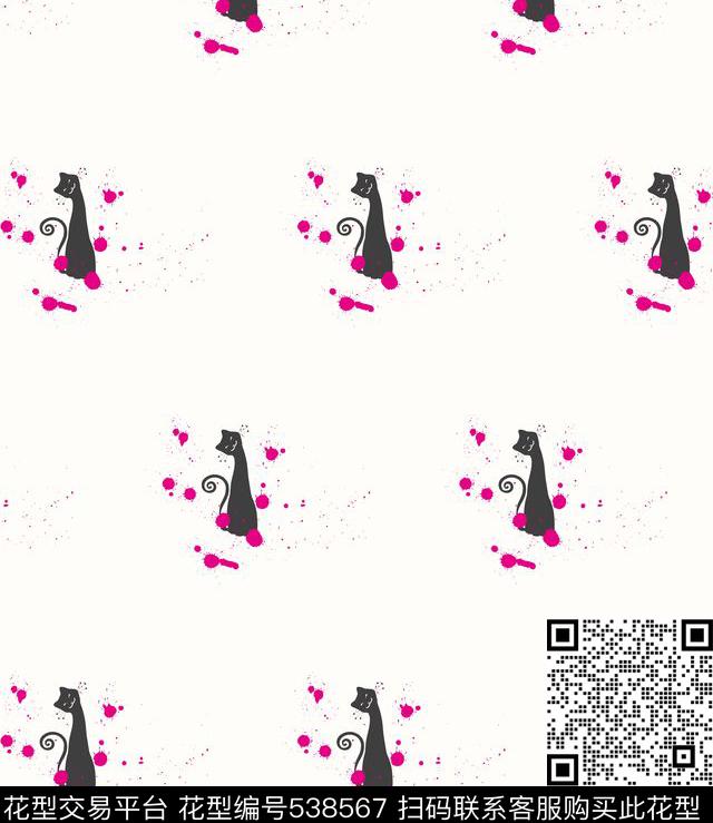 甜美清新可爱传统印花华亿平台下载（图片编号: 538567） - 瓦栏（Walan）