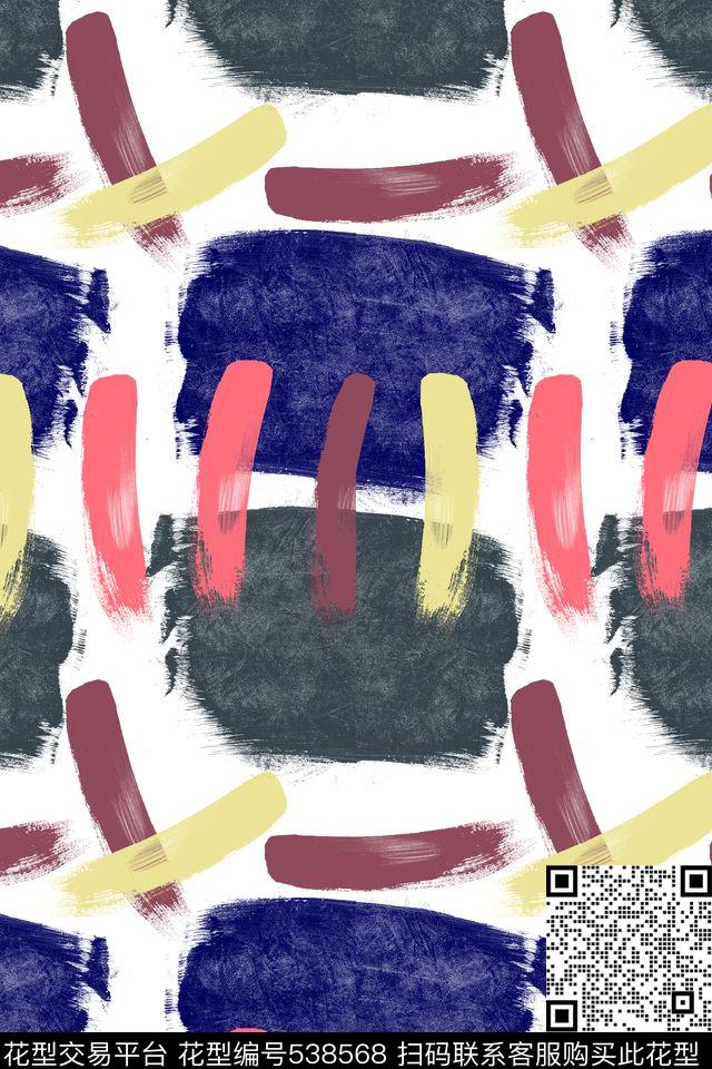 抽象符号简约传统印花华亿平台下载（图片编号: 538568） - 瓦栏（Walan）