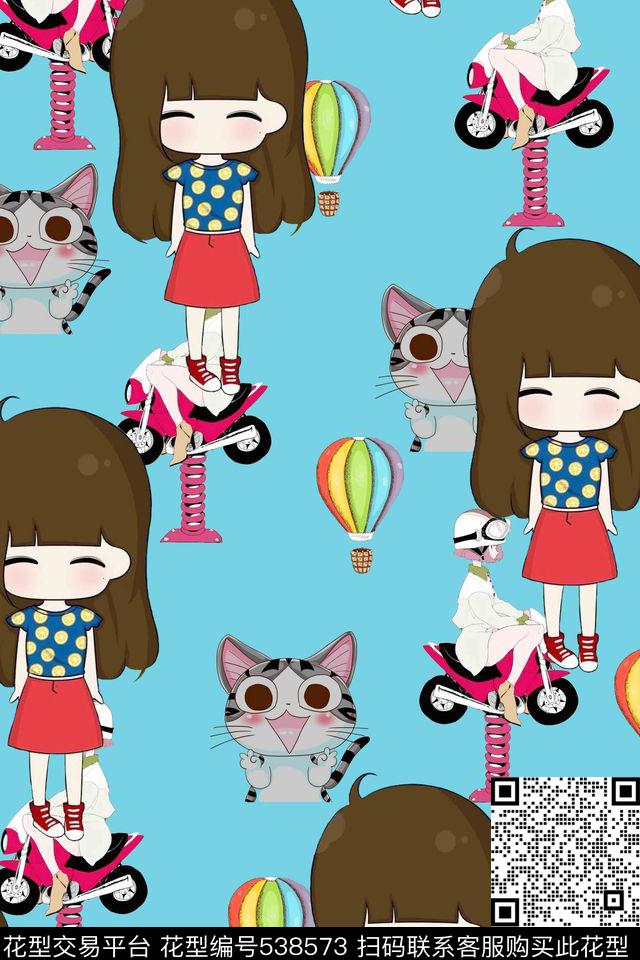 创意服装面料创意设计图案卡通传统印花华亿平台下载（图片编号: 538573） - 瓦栏（Walan）