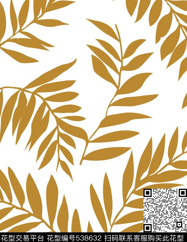 传统印花叶子花卉夏威夷花卉传统印花华亿平台下载（图片编号: 538632） - 瓦栏（Walan）