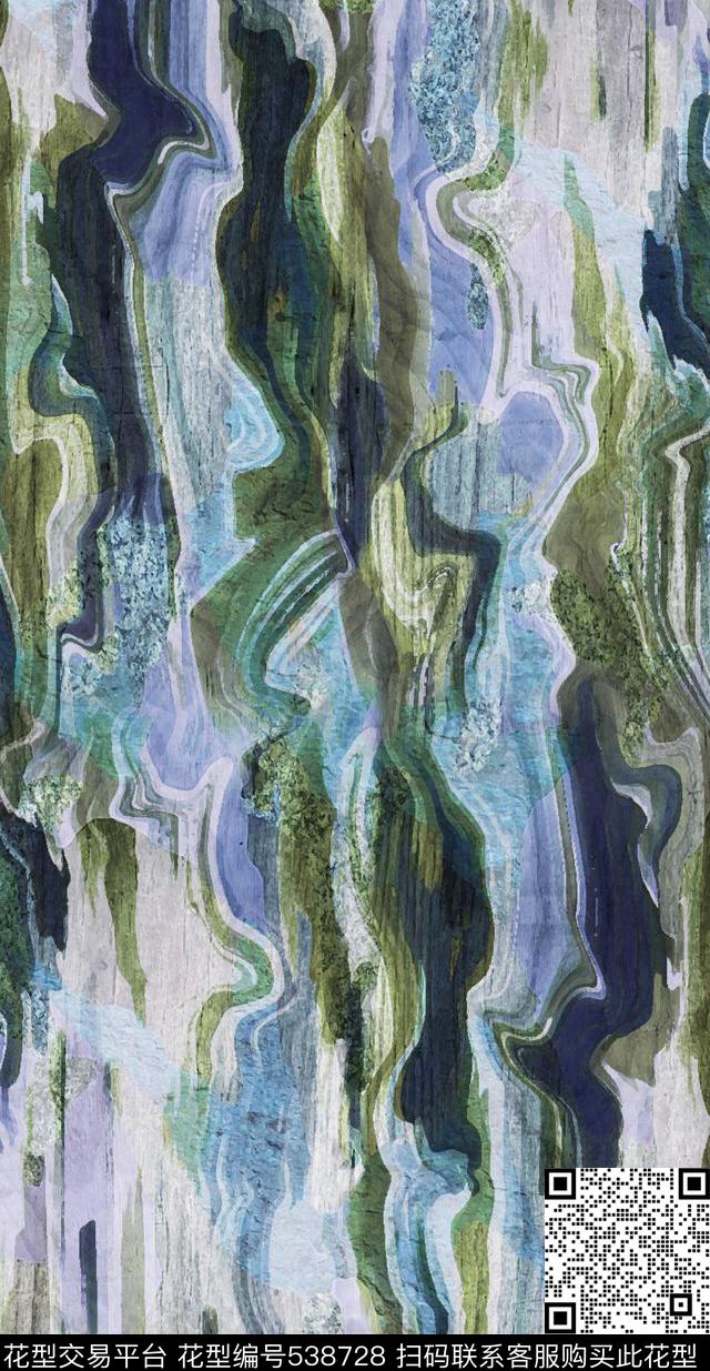 抽象几何大理石石纹机理流线型机理数码印花华亿平台下载（图片编号: 538728） - 瓦栏（Walan）