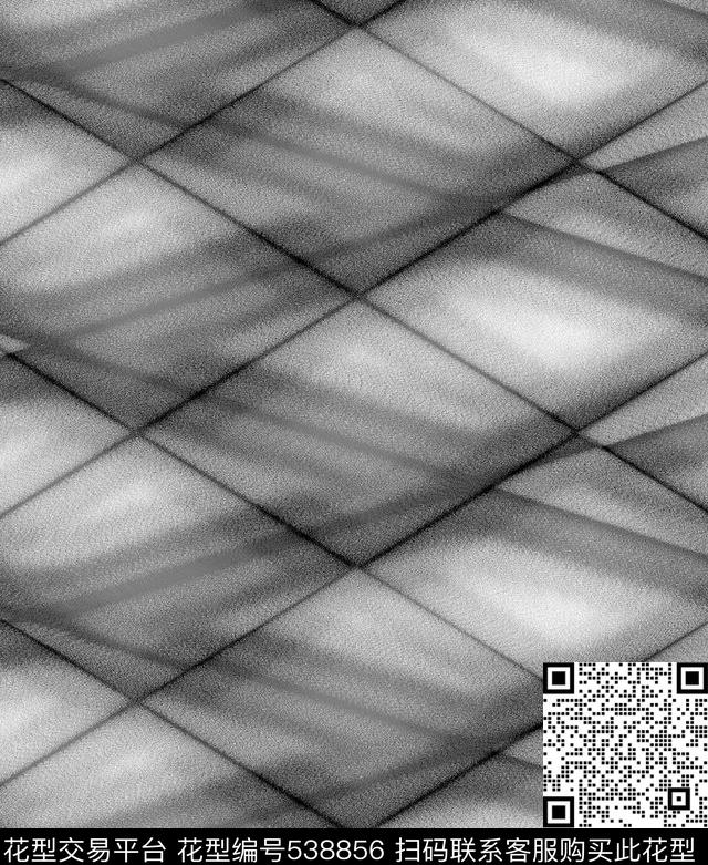 几何线条块面数码印花华亿平台下载（图片编号: 538856） - 瓦栏（Walan）