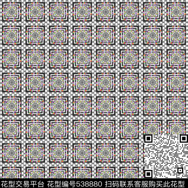 几何潮流时尚大牌服装传统印花华亿平台下载（图片编号: 538880） - 瓦栏（Walan）