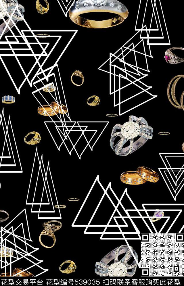 流行大牌珠宝数码印花华亿平台下载（图片编号: 539035） - 瓦栏（Walan）