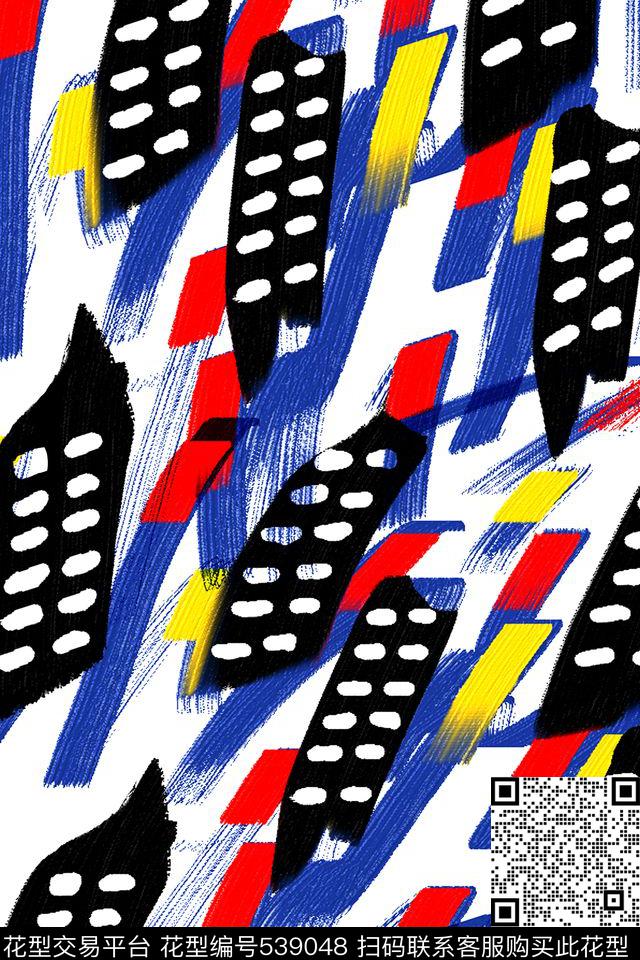 原创潮牌手绘数码印花华亿平台下载（图片编号: 539048） - 瓦栏（Walan）