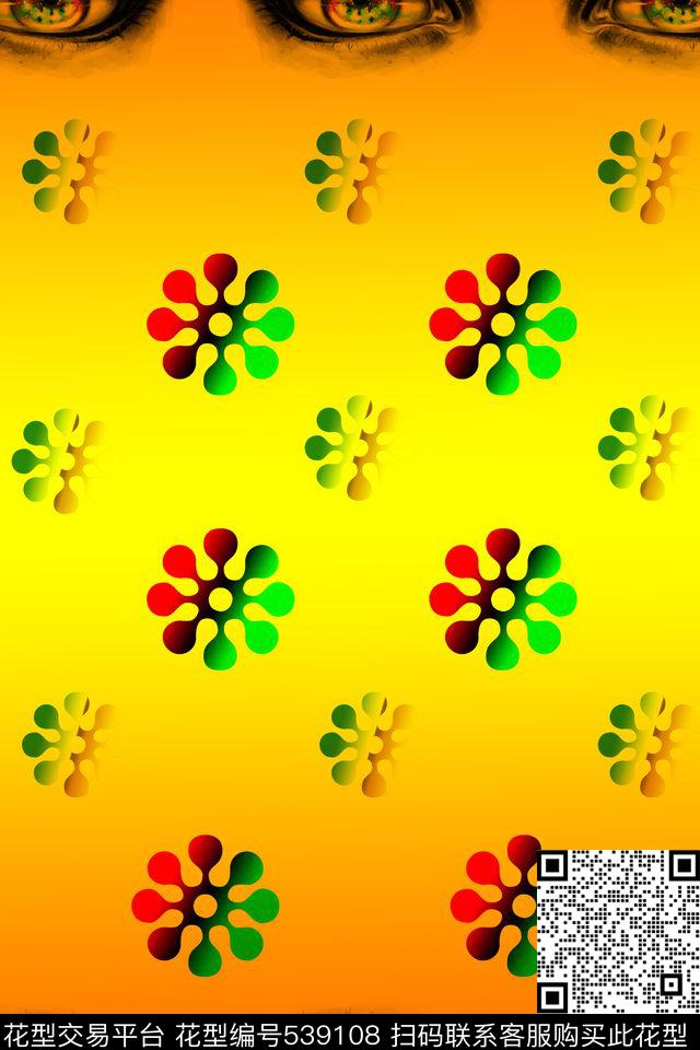 潮流时尚个性数码印花华亿平台下载（图片编号: 539108） - 瓦栏（Walan）