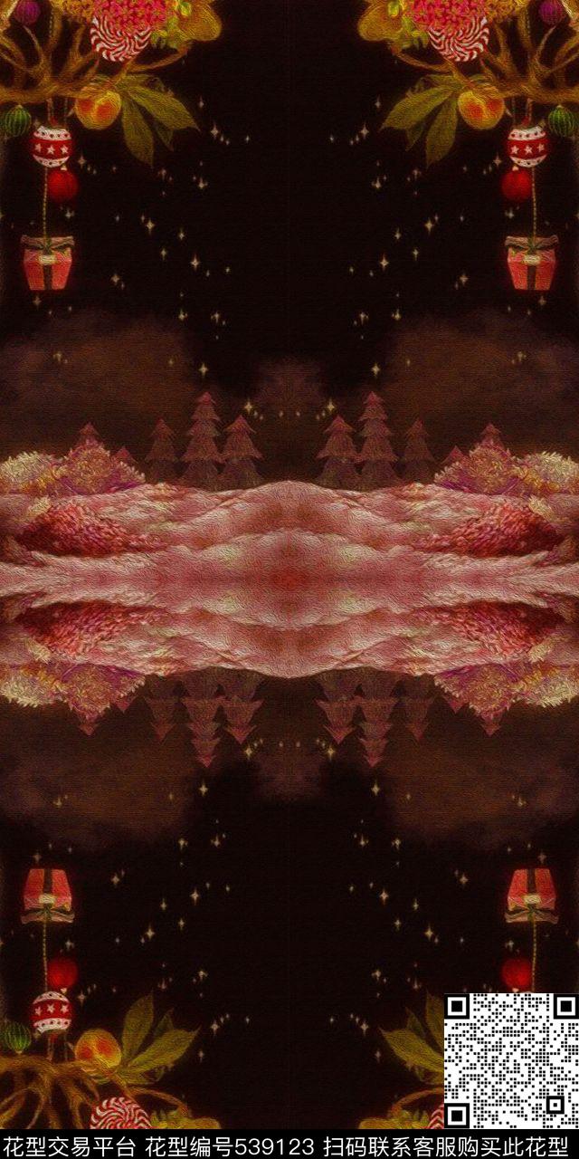 时尚油画动物卫衣外套羽绒服数码印花华亿平台下载（图片编号: 539123） - 瓦栏（Walan）