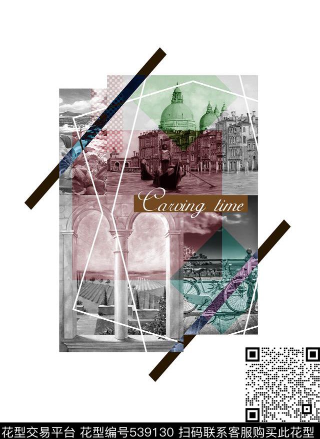 建筑T恤风景数码印花华亿平台下载（图片编号: 539130） - 瓦栏（Walan）