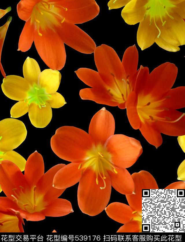 服装花朵家纺数码印花华亿平台下载（图片编号: 539176） - 瓦栏（Walan）