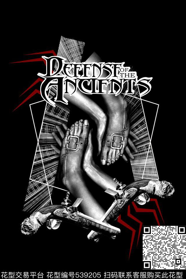 潮流时尚男装定位人手脚搞怪数码印花华亿平台下载（图片编号: 539205） - 瓦栏（Walan）