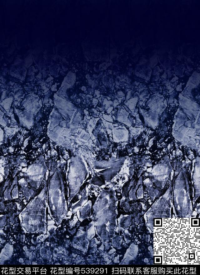 渐层男装山石纹理数码印花华亿平台下载（图片编号: 539291） - 瓦栏（Walan）