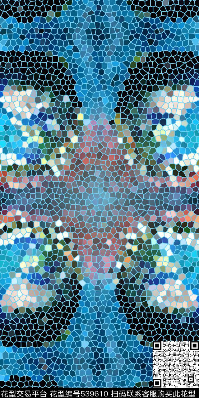 时尚卫衣外套羽绒服星空几何体数码印花华亿平台下载（图片编号: 539610） - 瓦栏（Walan）